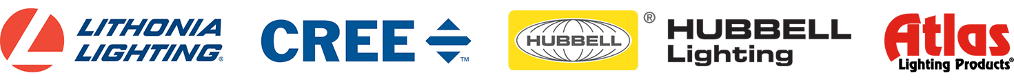 Lithonia Lighting, Cree Lighting, Hubbell Lighting, Atlas Lighting